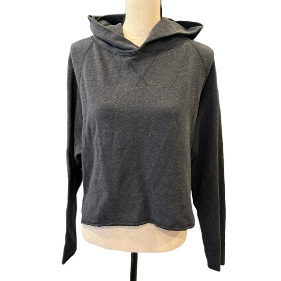 Lululemon Charcoal Grey Cropped Hoodie - Picture 2 of 6